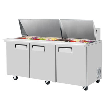 72" 3 Door Food Prep Table - Mega Top