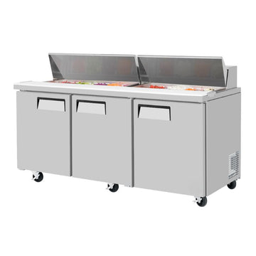 72" 3 Door Food Prep Table