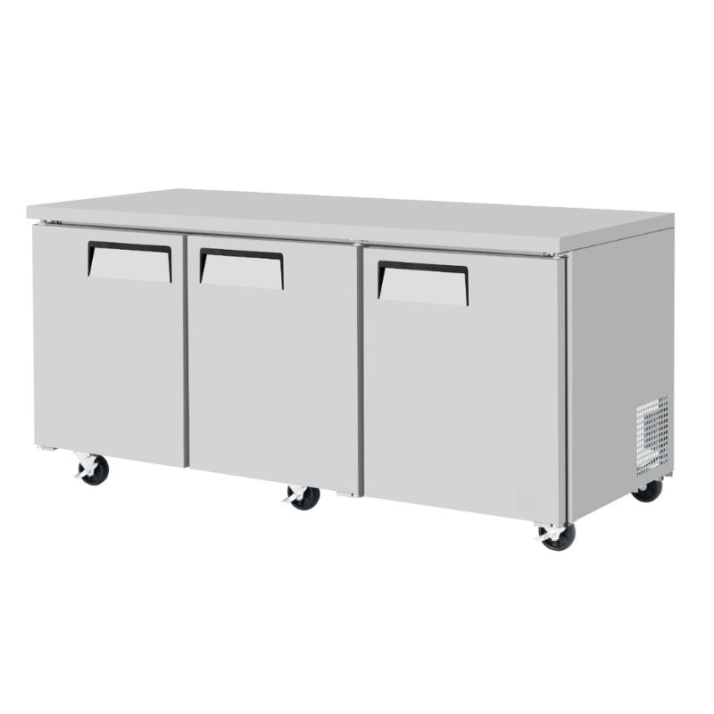 72" 3 Door Undercounter Refrigerator