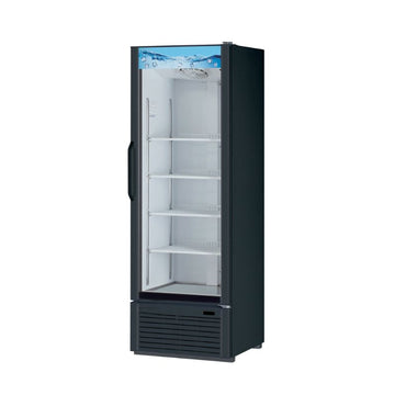 26" 1 Door Glass Door Merchandiser- (Black)
