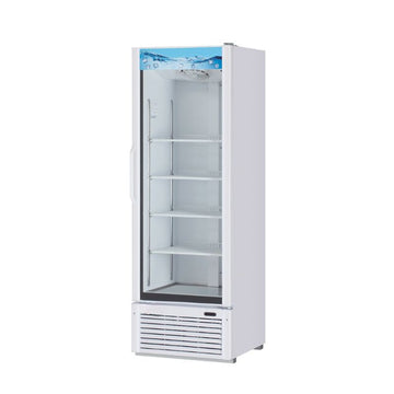 26" 1 Door Glass Door Merchandiser- (White)