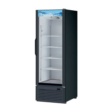 26" 1 Door Glass Door Merchandiser- (Black)