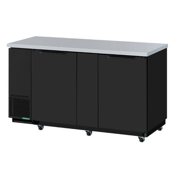 69" 2 Door Back Bar - (Black)
