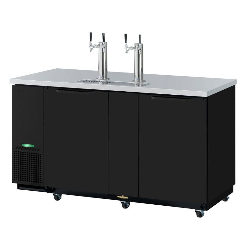69" 2 Door Beer Dispenser- (Black)