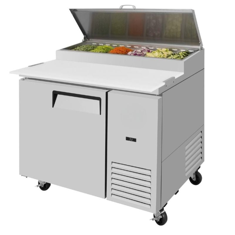 44" 1 Door Pizza Prep Table Refrigerator