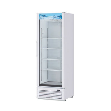 26" 1 Door Glass Door Merchandiser - (White)