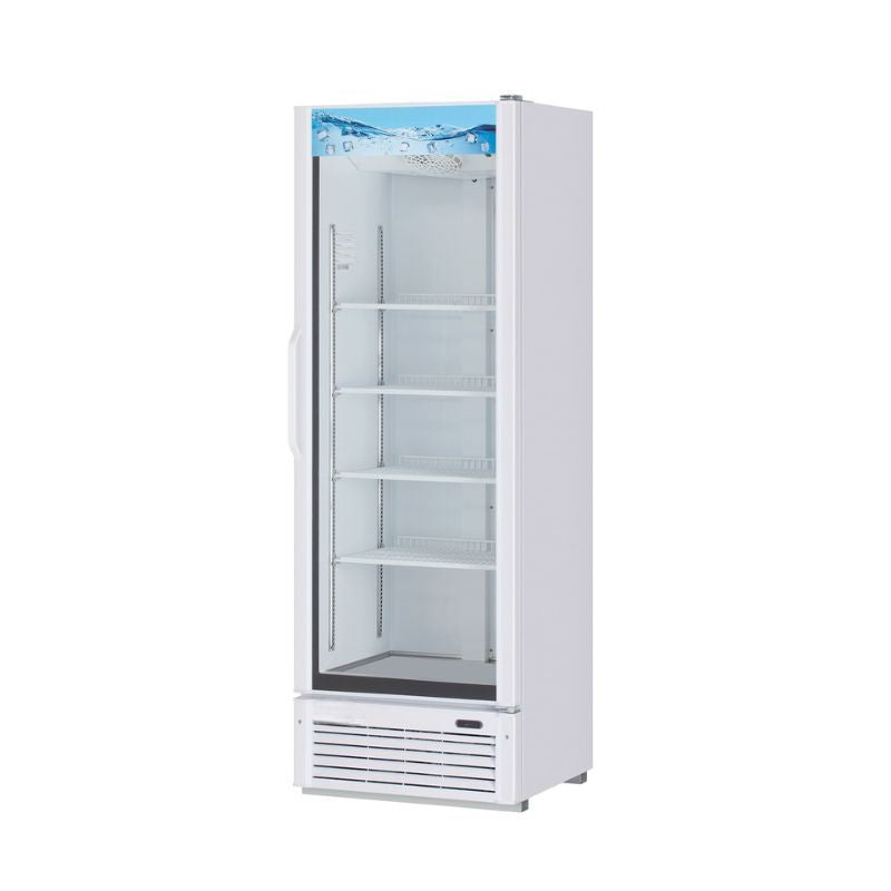 26" 1 Door Glass Door Merchandiser - (White)