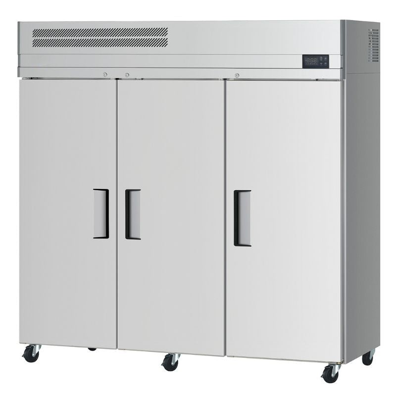 78" 3 Solid Door Reach-In Refrigerator - Top Mount