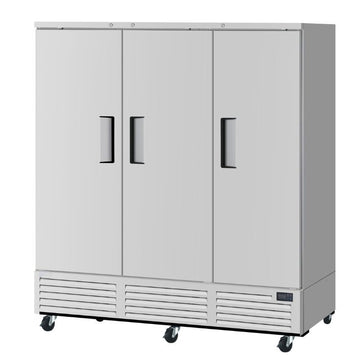 78" 3 Solid Door Reach-In Freezer - Bottom Mount