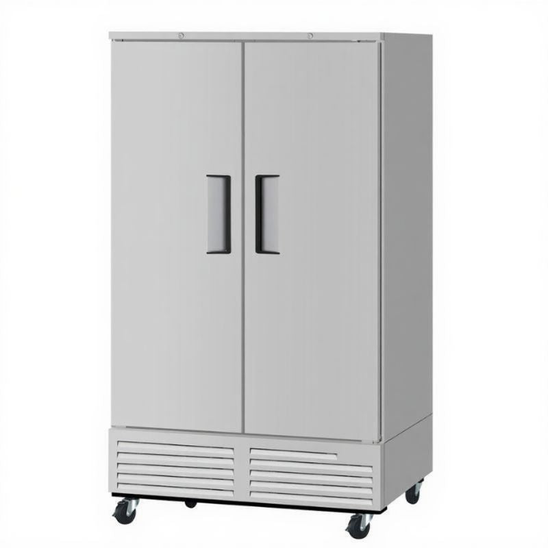 52" 2 Solid Door Reach-In Freezer - Bottom Mount
