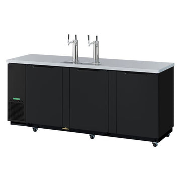 90" 3 Door Beer Dispenser- (Black)