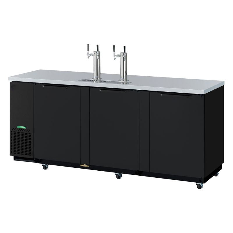 90" 3 Door Beer Dispenser- (Black)