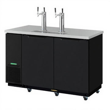 59" 2 Door Beer Dispenser- (Black)