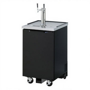 24" 1 Door Beer Dispenser- (Black)