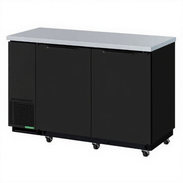 59" 2 Door Back Bar - (Black)